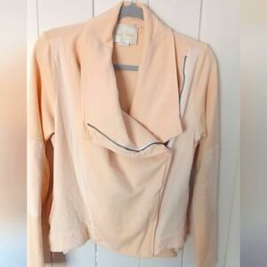 Anthropologie Cotton Jersey Moto Jacket